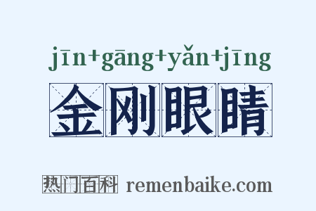 金刚眼睛是什么意思的图片